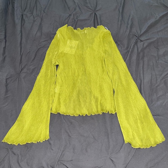 Princess Polly Undone Long Sleeve Top Green - Picture 6 of 8